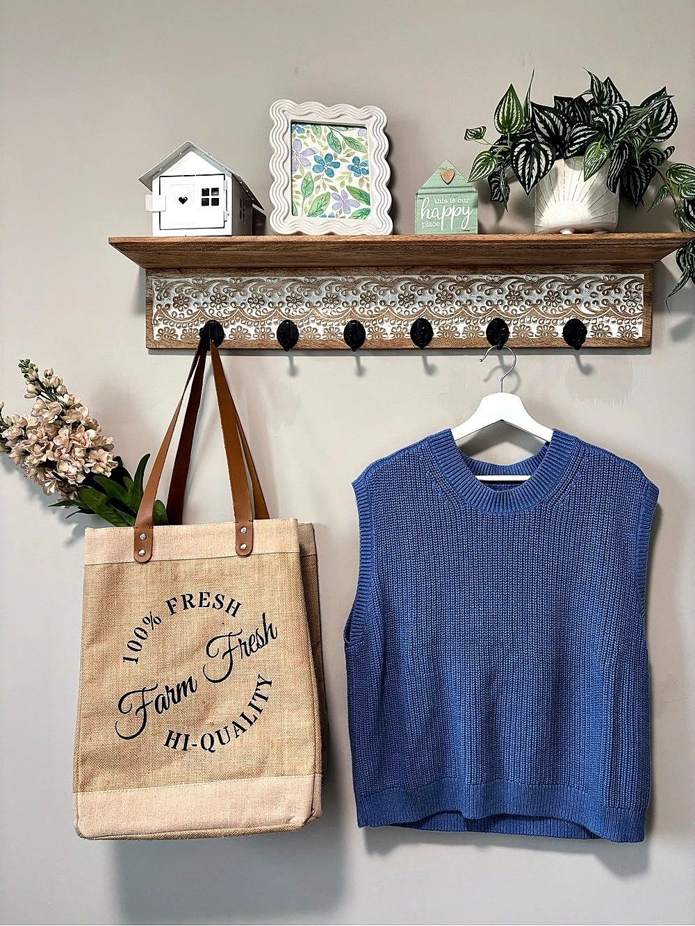 Abercrombie Blue Knit Sweater Vest